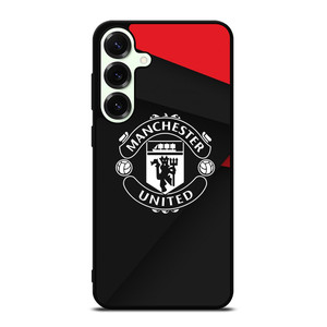 MANCHESTER UNITED LOGO BLACK Samsung Galaxy S25 Plus Case Cover