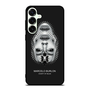 MARCELO BURLON MILAN UPSIDE DOWN FACE Samsung Galaxy S25 Plus Case Cover
