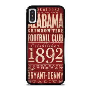 ALABAMA CRIMSON TIDE FOOTBALL CLUB 1892 iPhone X / XS Case Cover ALABAMA CRIMSON TIDE FOOTBALL CLUB 1892 iPhone X / XS Case Cover