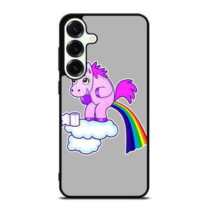 POOPING RAINBOW UNICORN Samsung Galaxy S25 Plus Case Cover