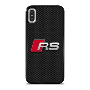 AUDI RS CARBON LOGO iPhone X / XS Case Cover AUDI RS CARBON LOGO iPhone X / XS Case Cover
