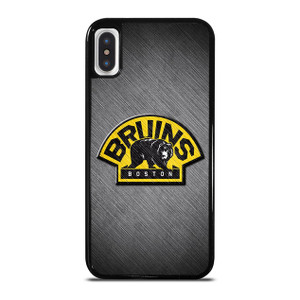 BOSTON BRUINS METAL LOGO iPhone X / XS Case Cover