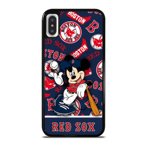 BOSTON RED SOX MICKEY MOUSE iPhone X / XS Case Cover