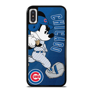 CHICAGO CUBS LOGO MICKEY MOUSE iPhone X / XS Case Cover CHICAGO CUBS LOGO MICKEY MOUSE iPhone X / XS Case Cover