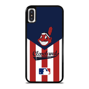 CLEVELAND INDIANS STRIPE LOGO iPhone X / XS Case Cover