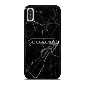 COACH NEW YORK SILVER MARBLE iPhone X / XS Case Cover COACH NEW YORK SILVER MARBLE iPhone X / XS Case Cover