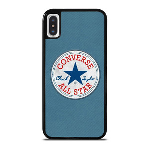 CONVERSE SNEAKERS LOGO BLUE iPhone X / XS Case Cover CONVERSE SNEAKERS LOGO BLUE iPhone X / XS Case Cover