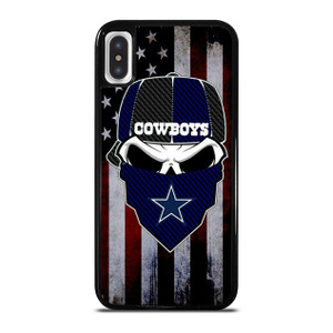DALLAS COWBOYS SKULL USA FLAG iPhone X / XS Case Cover DALLAS COWBOYS SKULL USA FLAG iPhone X / XS Case Cover