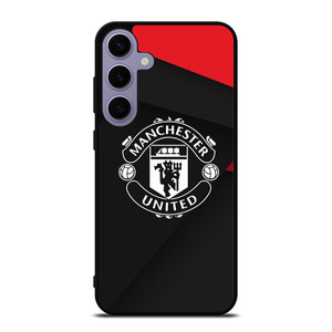 MANCHESTER UNITED LOGO BLACK Samsung Galaxy S24 Plus Case Cover