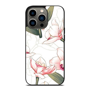 PINK ORCHID FLOWER iPhone 13 Pro Case Cover