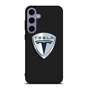 TESLA MOTORS EMBLEM CARBON Samsung Galaxy S24 Plus Case Cover
