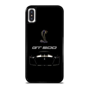 FORD MUSTANG SHELBY COBRA BLACK iPhone X / XS Case Cover