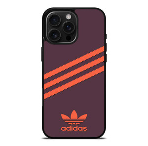 ADIDAS ORIGINALS STRIPES PURPLE ORANGE iPhone 16 Pro Max Case Cover
