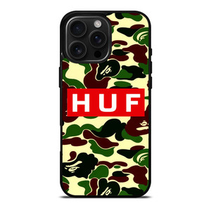 BAPE CAMO HUF iPhone 16 Pro Max Case Cover