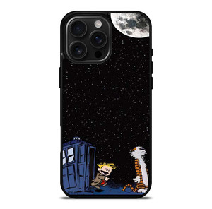 CALVIN AND HOBES TARDIS BOX iPhone 16 Pro Max Case Cover