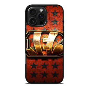 CINCINNATI BENGALS FOOTBALL TEAM LOGO iPhone 16 Pro Max Case Cover