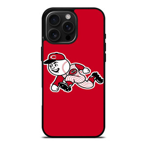CINCINNATI REDS MASCOT MLB BASEBALL TEAM LOGO iPhone 16 Pro Max Case Cover