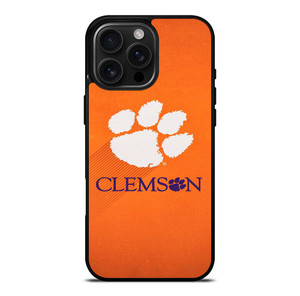CLEMSON TIGERS LOGO UNIVERSITY FOOTBALL PAW ICON iPhone 16 Pro Max Case Cover