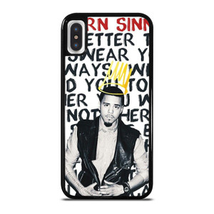 J COLE BORN SINNER QUOTES iPhone X / XS Case Cover