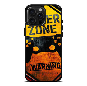 GAMER ZONE WARNING iPhone 16 Pro Max Case Cover