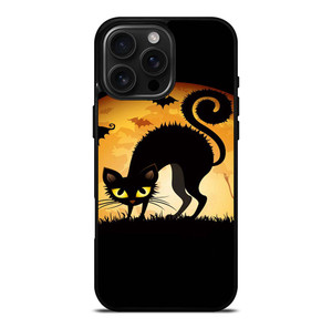 HALLOWEEN BLACK CAT iPhone 16 Pro Max Case Cover