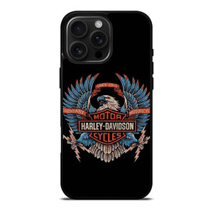 HARLEY DAVIDSON LEGENDARY MOTORCYCLES LOGO EAGLE iPhone 16 Pro Max Case Cover