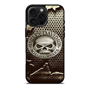 HARLEY DAVIDSON MOTORCYCLES METAL SKULL LOGO iPhone 16 Pro Max Case Cover