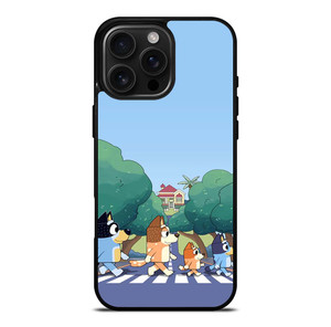 HEELERS FAMILY BLUEY CARTOON ABBEY ROAD iPhone 16 Pro Max Case Cover