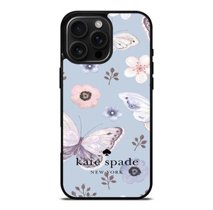 KATE SPADE NEW YORK LOGO BUTTERFLY PATTERN iPhone 16 Pro Max Case Cover