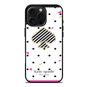 KATE SPADE NEW YORK LOGO POLKADOTS ICON iPhone 16 Pro Max Case Cover