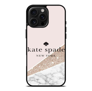 KATE SPADE NEW YORK LOGO SPARKLE MARBLE ICON iPhone 16 Pro Max Case Cover