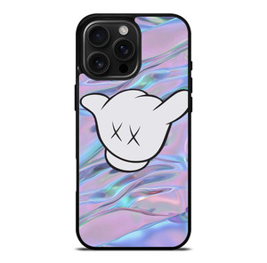 KAWS GLOVES COLORFUL iPhone 16 Pro Max Case Cover