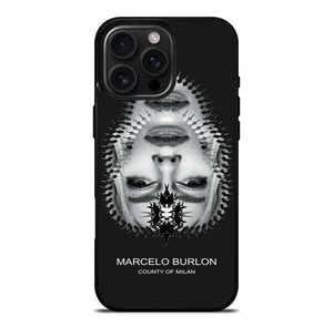 MARCELO BURLON MILAN UPSIDE DOWN FACE iPhone 16 Pro Max Case Cover