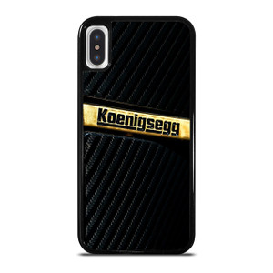 KOENIGSEGG GOLD BLACK CARBON iPhone X / XS Case Cover