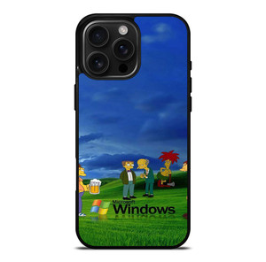 MICROSOFT WINDOWS THE SIMPSONS iPhone 16 Pro Max Case Cover