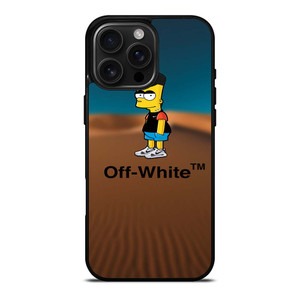 OFF WHITE BART SIMPSONS iPhone 16 Pro Max Case Cover