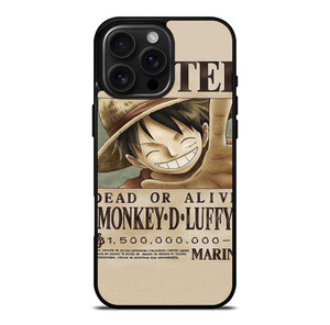 ONE PIECE MONKEY D LUFFY WANTED iPhone 16 Pro Max Case Cover