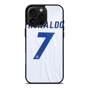 RONALDO CR7 JERSEY REAL MADRID iPhone 16 Pro Max Case Cover