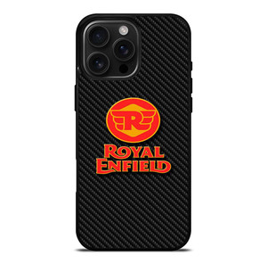 ROYAL ENFIELD MODERN LOGO CARBON iPhone 16 Pro Max Case Cover