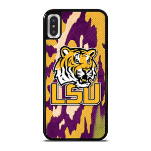 LSU TIGERS FOOTBALL HALFTONE iPhone X / XS Case Cover