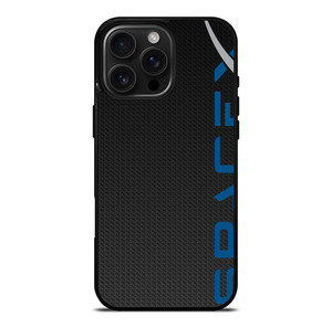 SPACE X LOGO CARBON iPhone 16 Pro Max Case Cover