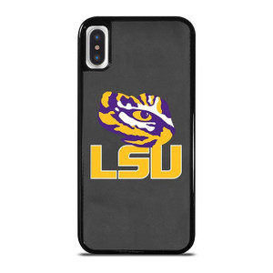 LSU TIGERS LEATHER LOGO iPhone X / XS Case Cover