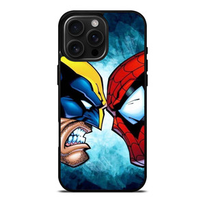 SPIDERMAN VS WOLVERINE MARVEL COMICS iPhone 16 Pro Max Case Cover