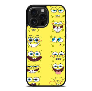 SPONGE BOB MOOD FACE iPhone 16 Pro Max Case Cover