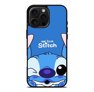 WE LOVE STITCH AND LILO CARTOON iPhone 16 Pro Max Case Cover