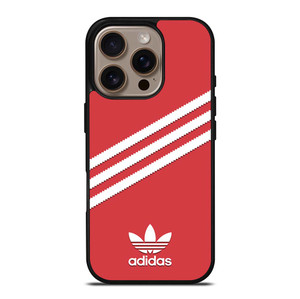 ADIDAS ORIGINALS STRIPES SCARLET RED iPhone 16 Pro Case Cover