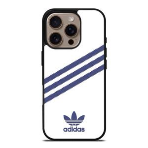 ADIDAS ORIGINALS STRIPES WHITE ROYAL BLUE iPhone 16 Pro Case Cover