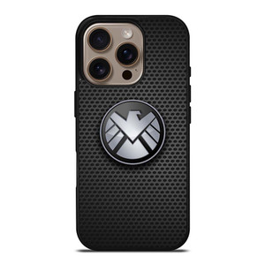 AGENTS OF SHIELD MARVEL LOGO METAL iPhone 16 Pro Case Cover