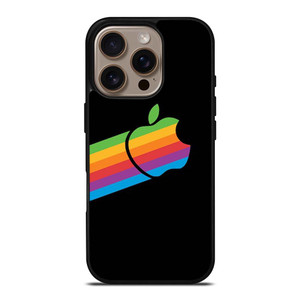 APPLE RETRO DESIGN BLACK iPhone 16 Pro Case Cover