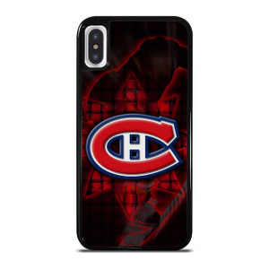MONTREAL CANADIENS RED GLOW SYMBOL iPhone X / XS Case Cover MONTREAL CANADIENS RED GLOW SYMBOL iPhone X / XS Case Cover